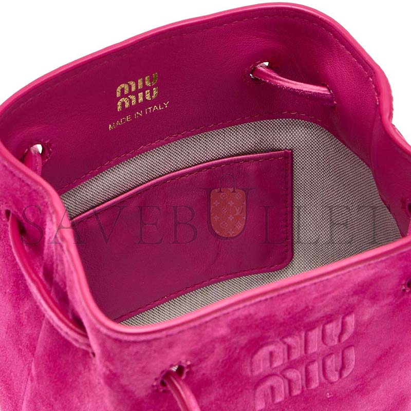 MIU MIU SUEDE MINI BAG 5NF460 (17*14*6cm)